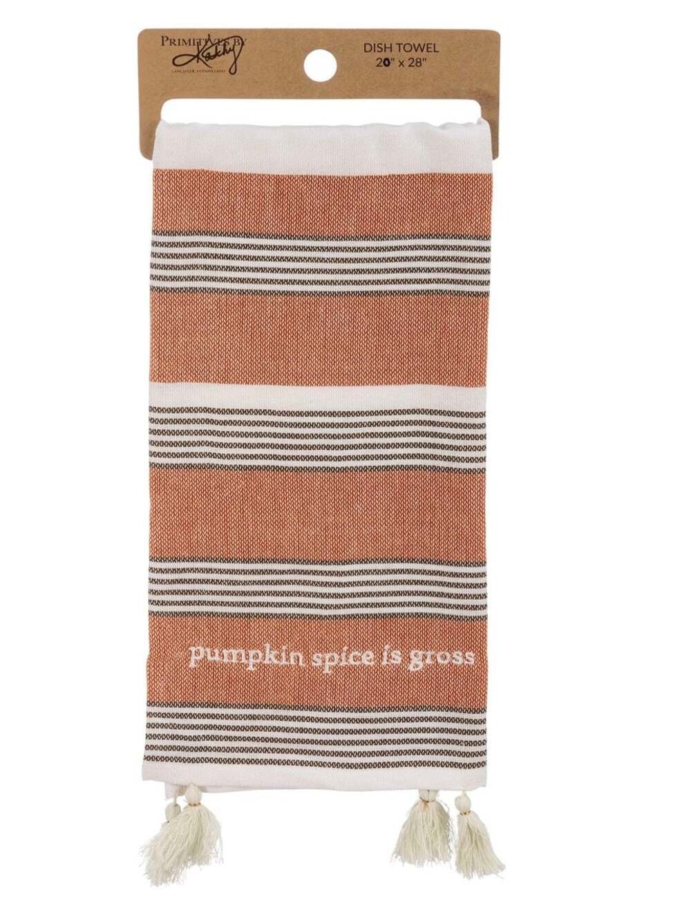 Primitives by Kathy Pumpkin Spice is Gross Kitchen Dish Towel